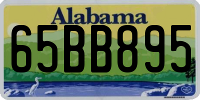 AL license plate 65BB895