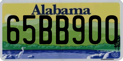 AL license plate 65BB900