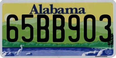 AL license plate 65BB903