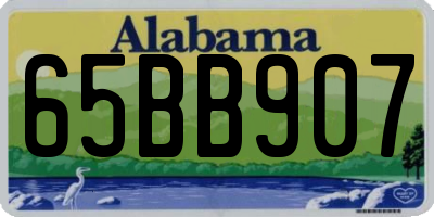 AL license plate 65BB907