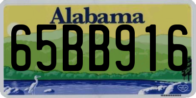 AL license plate 65BB916