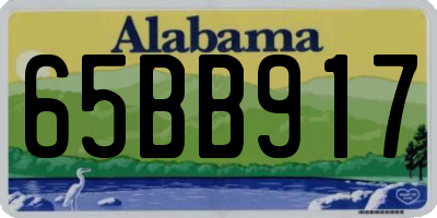 AL license plate 65BB917