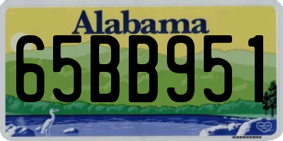 AL license plate 65BB951