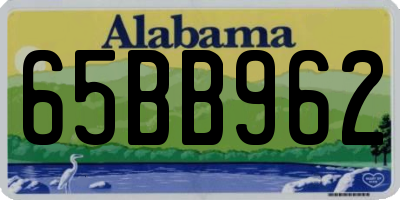 AL license plate 65BB962