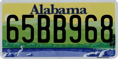 AL license plate 65BB968