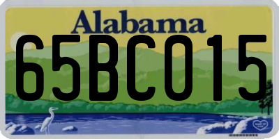 AL license plate 65BC015