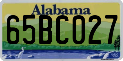 AL license plate 65BC027