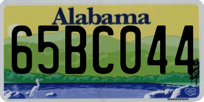 AL license plate 65BC044