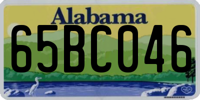 AL license plate 65BC046