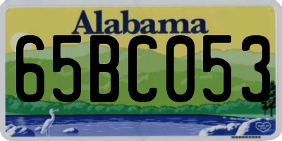 AL license plate 65BC053