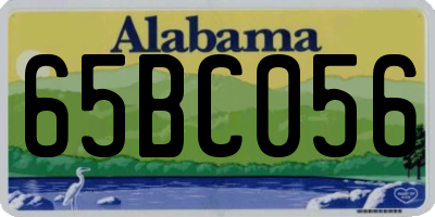 AL license plate 65BC056