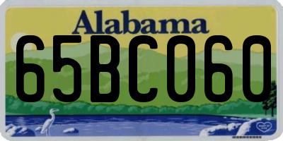 AL license plate 65BC060