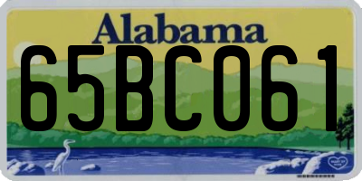 AL license plate 65BC061