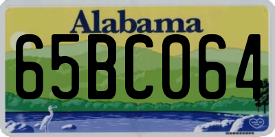 AL license plate 65BC064