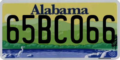 AL license plate 65BC066