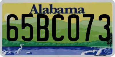 AL license plate 65BC073