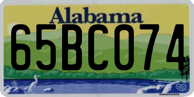 AL license plate 65BC074