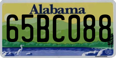 AL license plate 65BC088
