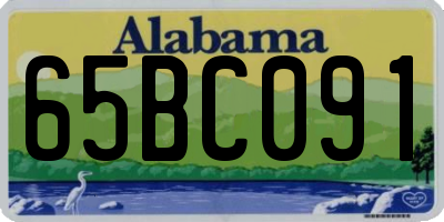 AL license plate 65BC091