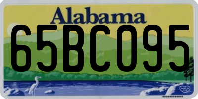 AL license plate 65BC095