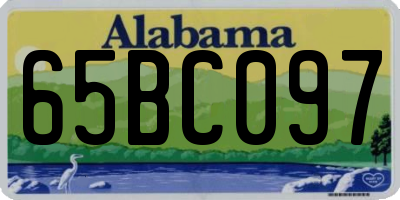 AL license plate 65BC097