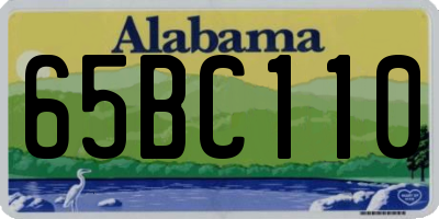 AL license plate 65BC110