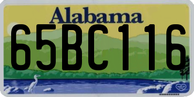 AL license plate 65BC116