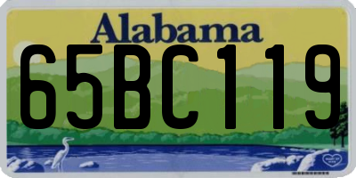 AL license plate 65BC119