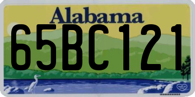 AL license plate 65BC121