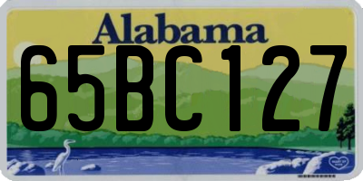 AL license plate 65BC127
