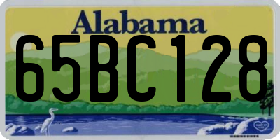 AL license plate 65BC128