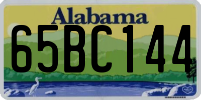 AL license plate 65BC144