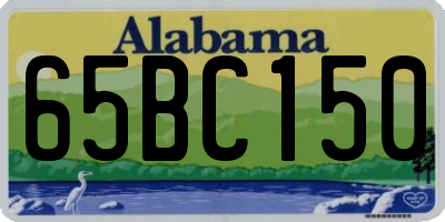 AL license plate 65BC150