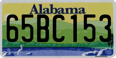 AL license plate 65BC153