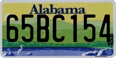 AL license plate 65BC154