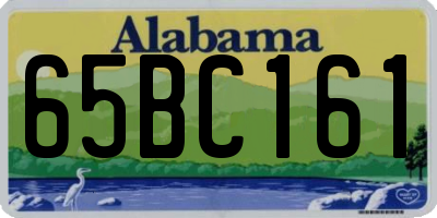 AL license plate 65BC161