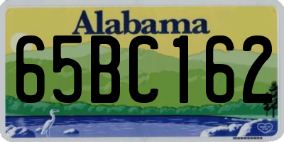 AL license plate 65BC162