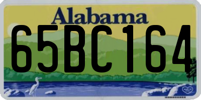 AL license plate 65BC164