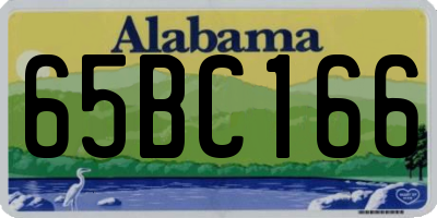 AL license plate 65BC166