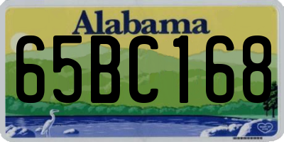 AL license plate 65BC168