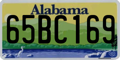 AL license plate 65BC169