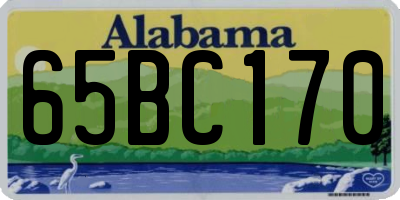 AL license plate 65BC170