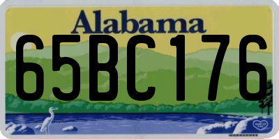 AL license plate 65BC176