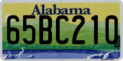 AL license plate 65BC210