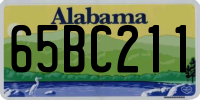 AL license plate 65BC211
