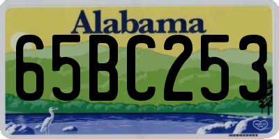 AL license plate 65BC253