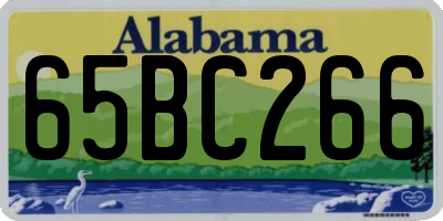 AL license plate 65BC266