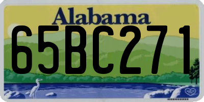 AL license plate 65BC271