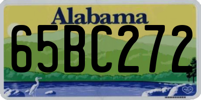 AL license plate 65BC272