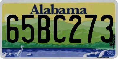 AL license plate 65BC273